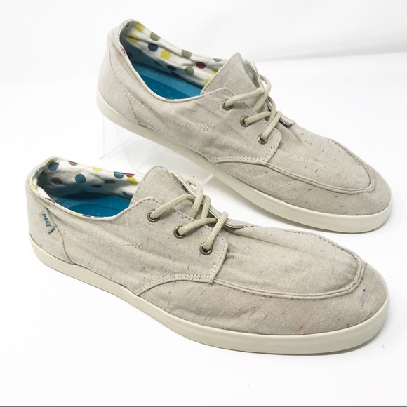 Reef Other - Reef Deckhand 2 Tan Canvas Boat Shoes size 12
